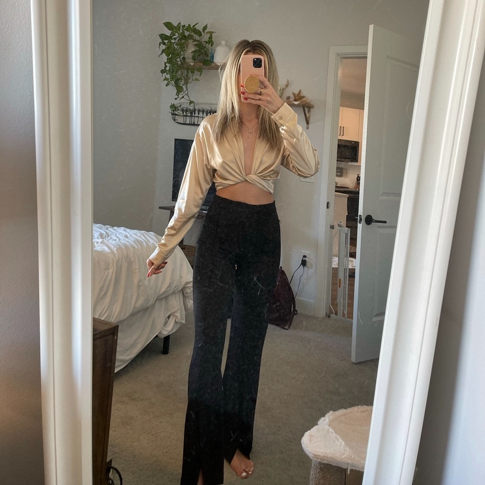 Silky Wrap Top
